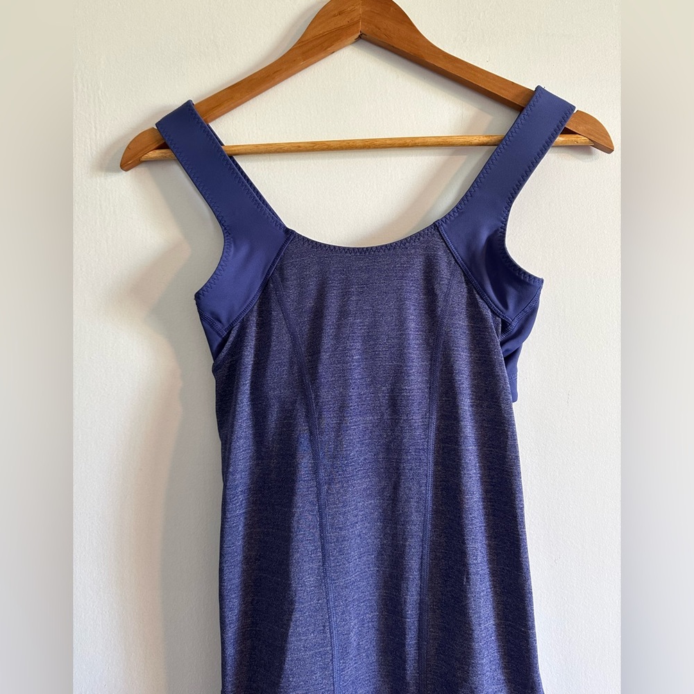 Lululemon Athletica Blue Purple Run for Your Life Shelf Bra Athletic Tank Size 4 - Picture 4 of 8